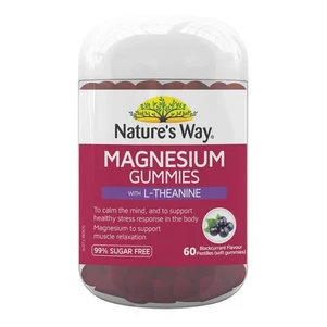 (PRE ORDER) Nature's Way Gummies Magnesium with L-Theanine 60 Gummies shelf life 2yrs